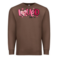 Chestnut valentine's day loved john 3 16 Premium Sweatshirt - MaliasSmallBusiness