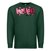 Sports Green valentine's day loved john 3 16 Premium Sweatshirt - MaliasSmallBusiness