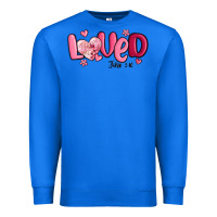True Royal valentine's day loved john 3 16 Premium Sweatshirt - MaliasSmallBusiness