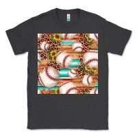 Smoke baseball leopard sunflower seamless pattern Classic Tee - JahusDesignShop