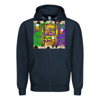 Navy beads & beer that's why i'm here Zipper Hoodie - Artiststas
