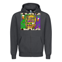 Smoke beads & beer that's why i'm here Zipper Hoodie - Artiststas