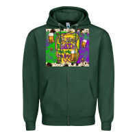 Sports Green beads & beer that's why i'm here Zipper Hoodie - Artiststas