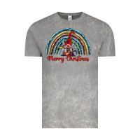 Cloud Rock merry christmas gnomes   rainbow Vintage Tee - BarkalooDesign