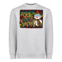 Heather Grey christmas stay sweet Heavyweight Sweatshirt - RanaPortraitStore