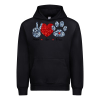 Black Peace Love Paws Urban Hoodie - Bettercallsaul