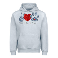 Heather Grey Peace Love Paws Urban Hoodie - Bettercallsaul