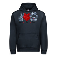 Navy Peace Love Paws Urban Hoodie - Bettercallsaul