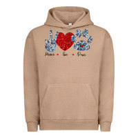 Pigment Burro Peace Love Paws Urban Hoodie - Bettercallsaul