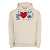 Pigment French Oak Peace Love Paws Urban Hoodie - Bettercallsaul