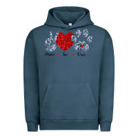Pigment Midnight Navy Peace Love Paws Urban Hoodie - Bettercallsaul