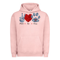 Pigment Salmon Peace Love Paws Urban Hoodie - Bettercallsaul