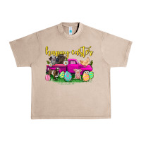 French Oak happy easter truck with farm animal Urban Heavy Tee - Neo Western