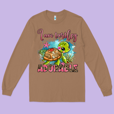 I Am Turtley Adorable Long Sleeve Tee Designed By Adodesignshop