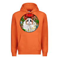 Carrot christmas ragdoll  cat Premium Hoodie - LillyAllenDesigns