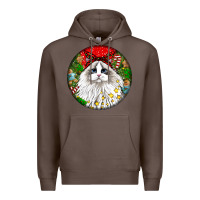 Christmas Ragdoll  Cat Premium Hoodie | Teevron