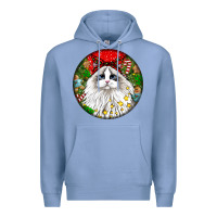 Colony Blue christmas ragdoll  cat Premium Hoodie - LillyAllenDesigns
