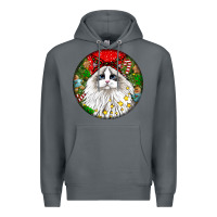 Rock christmas ragdoll  cat Premium Hoodie - LillyAllenDesigns