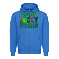 True Royal one lucky teacher Zipper Hoodie - Artiststas