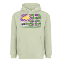 Matcha mardi gras duck call flag Heavyweight Hoodie - MaliasSmallBusiness