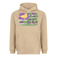 Mushroom mardi gras duck call flag Heavyweight Hoodie - MaliasSmallBusiness