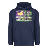 Navy mardi gras duck call flag Heavyweight Hoodie - MaliasSmallBusiness
