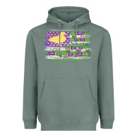 Sage mardi gras duck call flag Heavyweight Hoodie - MaliasSmallBusiness