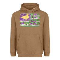 Toasted Coconut mardi gras duck call flag Heavyweight Hoodie - MaliasSmallBusiness