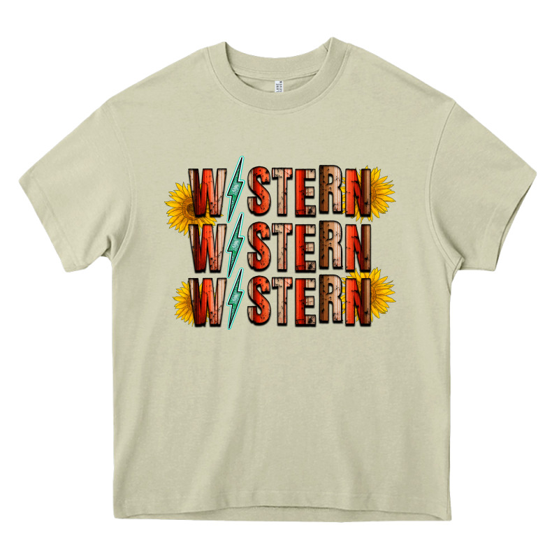 Western Sunflower Heavy Core Tee by RacoonDesign | Teevron