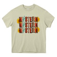 Mossy western sunflower Heavy Core Tee - RacoonDesign