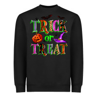 Black trick or treat Heavyweight Sweatshirt - Zillion Design Studio