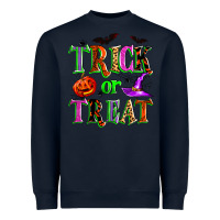 Navy trick or treat Heavyweight Sweatshirt - Zillion Design Studio