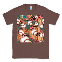 Chestnut baseball leopard seamless pattern Classic Tee - JahusDesignShop