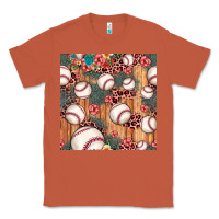 Copper baseball leopard seamless pattern Classic Tee - JahusDesignShop