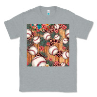Heather Grey baseball leopard seamless pattern Classic Tee - JahusDesignShop