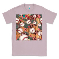 Lilac baseball leopard seamless pattern Classic Tee - JahusDesignShop