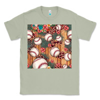 Matcha baseball leopard seamless pattern Classic Tee - JahusDesignShop