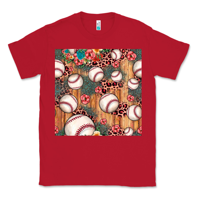 Baseball Leopard Seamless Pattern Classic Tee by JahusDesignShop | Teevron