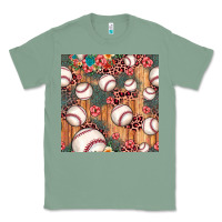 Sage baseball leopard seamless pattern Classic Tee - JahusDesignShop