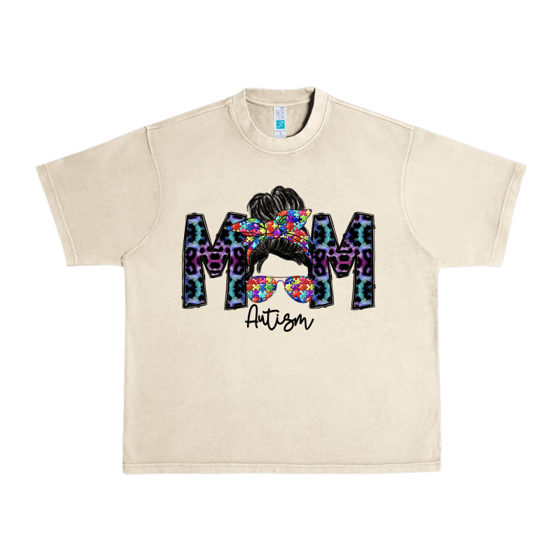 Mom Autism Urban Heavy Tee by SublimationCraftShop | Teevron