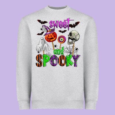 Sweet And Spooky Heavyweight Sweatshirt Designed By Zillion Design Studio