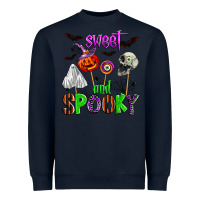Navy sweet and spooky Heavyweight Sweatshirt - Zillion Design Studio