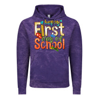 Cloud Purple happy first day of school Vintage Hoodie - texasbilliewilder