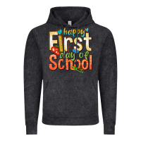 Vintage Black happy first day of school Vintage Hoodie - texasbilliewilder