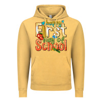 Vintage Mustard happy first day of school Vintage Hoodie - texasbilliewilder