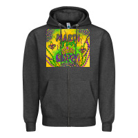 Charcoal Heather mardi gras queen Zipper Hoodie - Artiststas