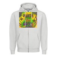 Dove Grey mardi gras queen Zipper Hoodie - Artiststas
