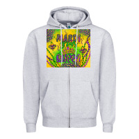 Heather Grey mardi gras queen Zipper Hoodie - Artiststas