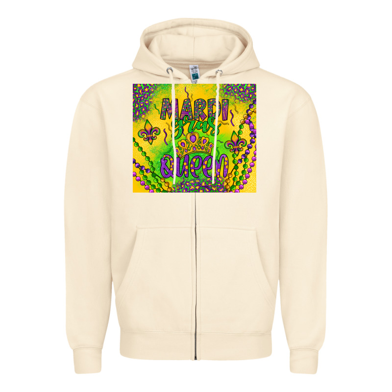 Mardi Gras Queen Zipper Hoodie by Artiststas | Teevron