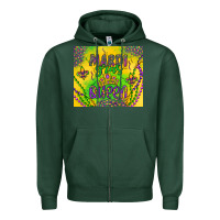 Sports Green mardi gras queen Zipper Hoodie - Artiststas